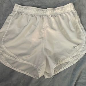Nike white dri-fit shorts